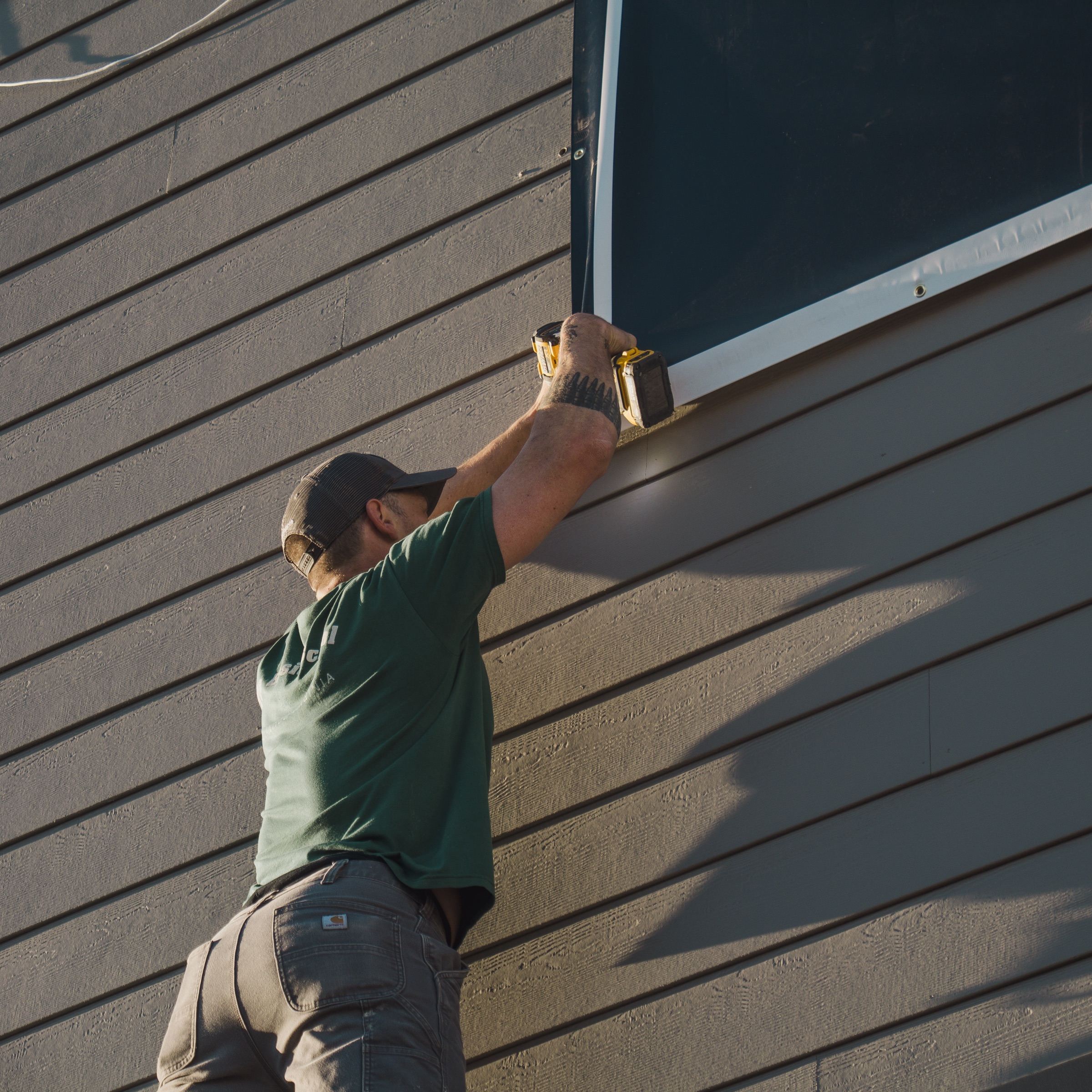 Brandon working on a home refresh project