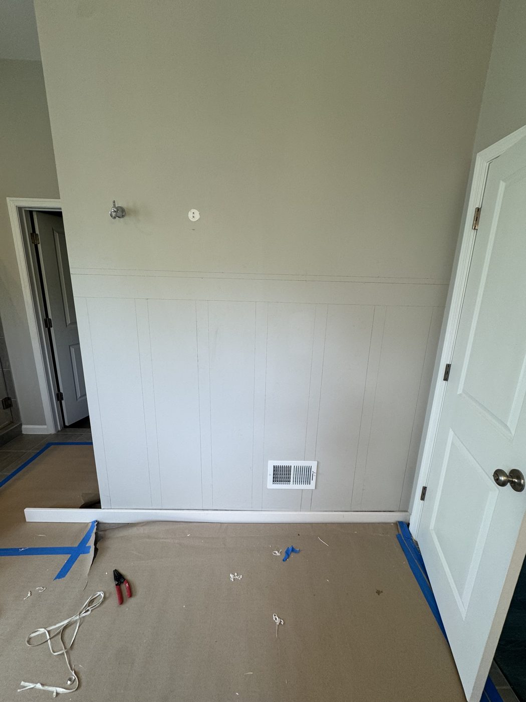 Board & Batten Wall before